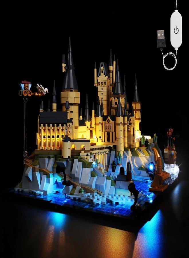 Kyglaring LED Light Kit Compatible with Lego Hogwarts Castle and Grounds 76419 Building Blocks, Upgrade Touch Control & Dimming, Lighting Accessories for Lego 76419 Model Set, Lights Only - Image 1